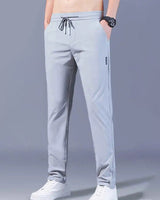 Herrenhose | Leicht & Slim Fit mit Kordelzug – Hellgrau