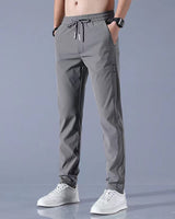 Herrenhose | Leicht & Slim Fit mit Kordelzug – Grau