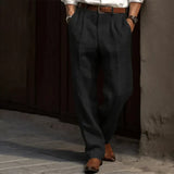 Herrenhosen | Bundfaltenhose & Elegant – Schwarz