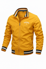 Herrenjacke Herren | Stehkragen & sportlich-eleganter Look – Gelb