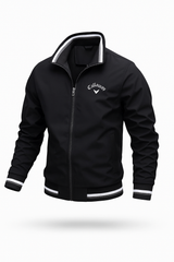 Herrenjacke Herren | Stehkragen & sportlich-eleganter Look – Schwarz