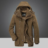 Herrenparka | Winterparka Herren | Abnehmbare Kapuze & Warmes Innenfutter – Braun