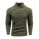 Herrenpullover Mit Schalkragen Und Strickmuster - Lenny – Hellgrün
