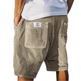 Herrenshorts | Lässig & Casual mit Cord-Textur & Tasche – Khaki