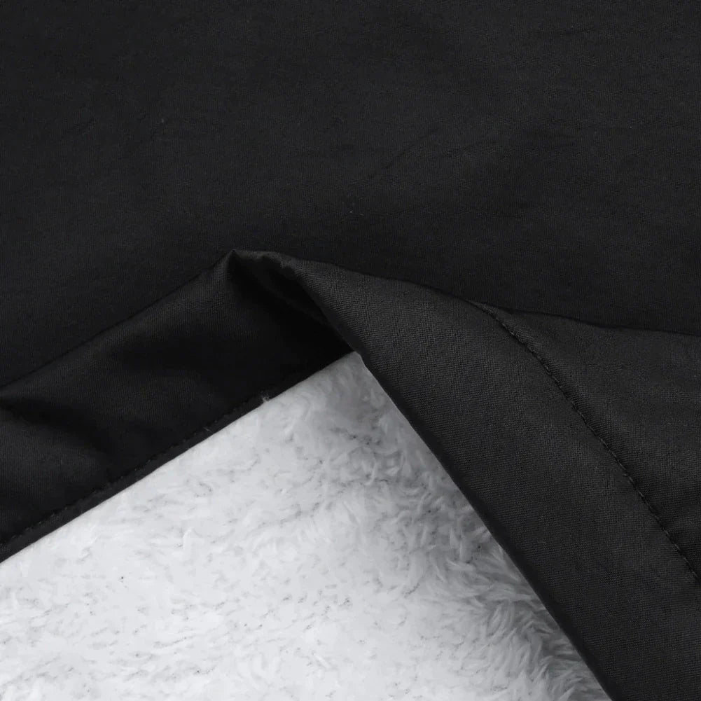 Stylische Warme Fleecegefütterte Regenjacke mit Kapuze für Damen | Ideal für den Winter