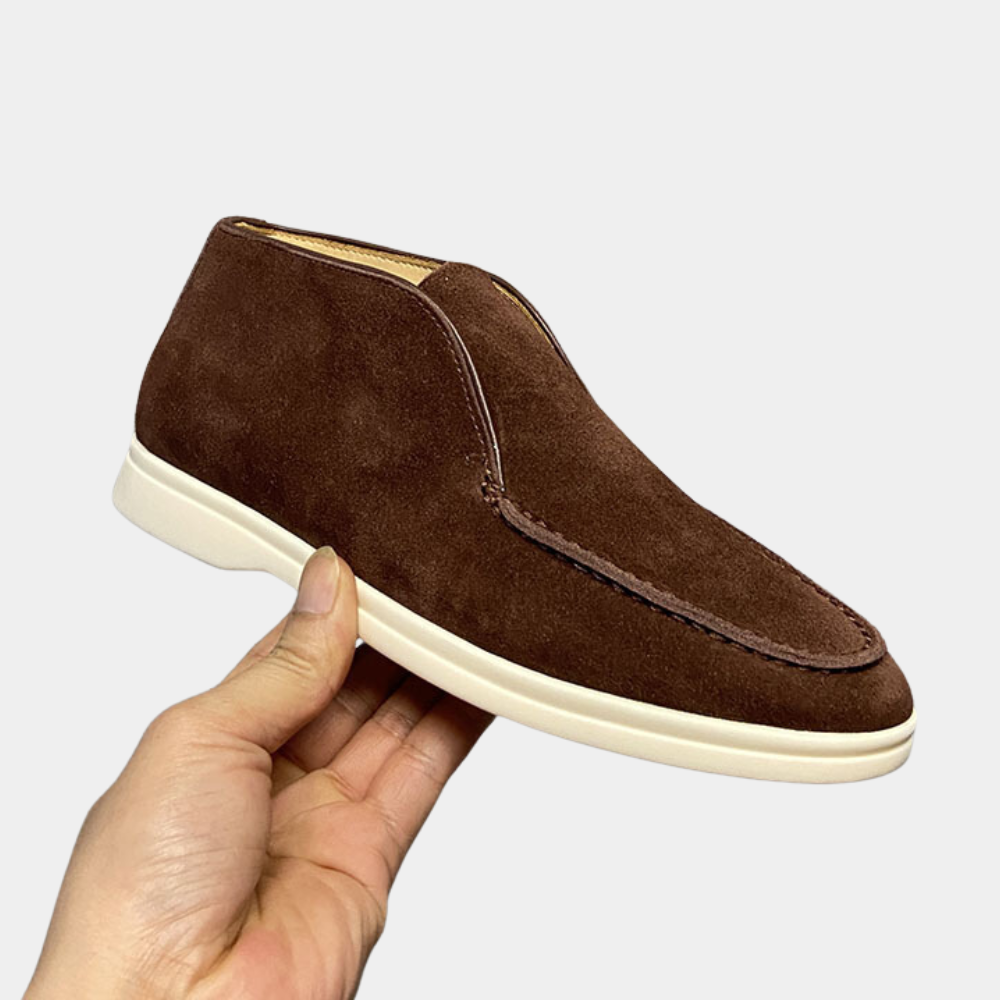 High Loafers – Bequeme Slip-On aus Wildleder für Herren