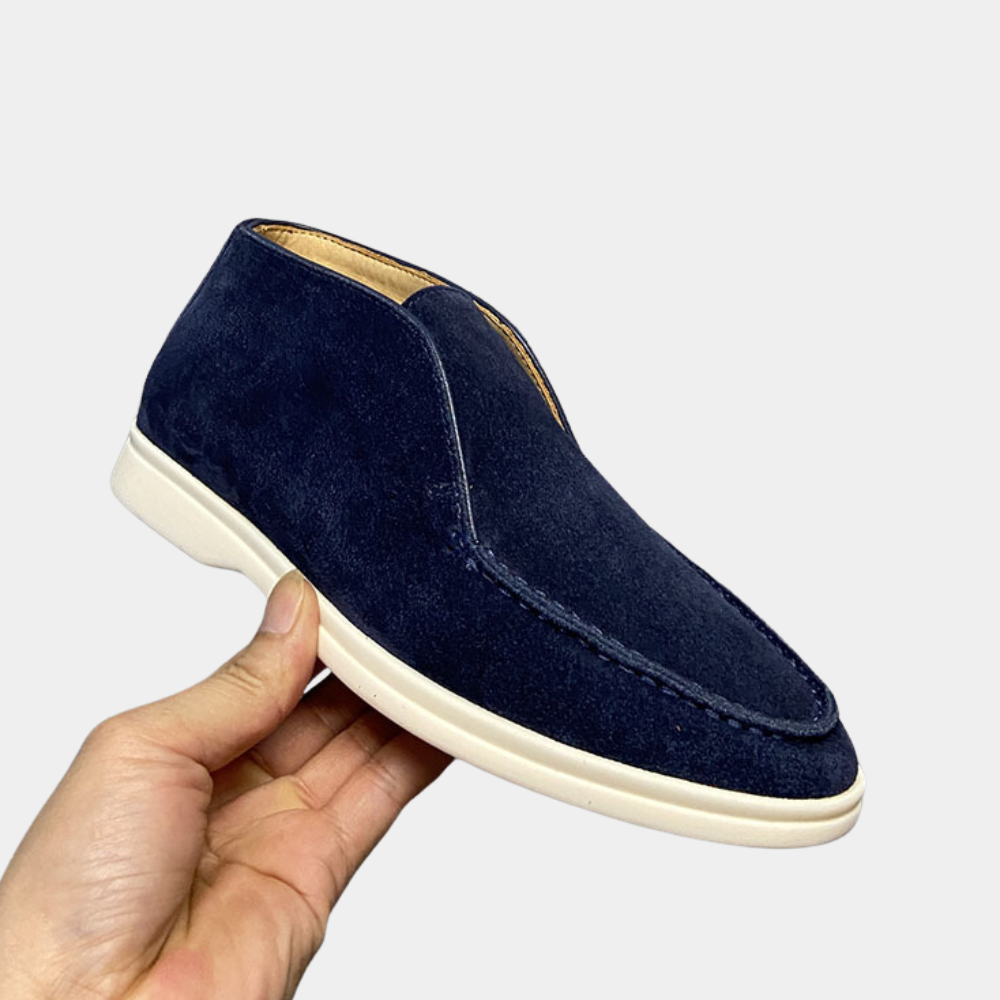 High Loafers – Bequeme Slip-On aus Wildleder für Herren