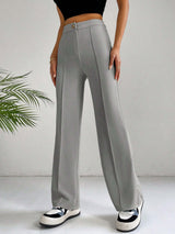 High Waist Hose Damen | Slim Fit & Elegant – Hellgrau