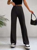 High Waist Hose Damen | Slim Fit & Elegant – Schwarz