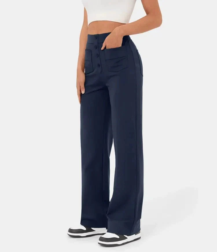 Hochtaillierte Weitbeinhose für elegante Anlässe