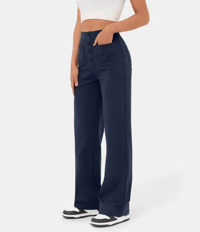 Hochtaillierte Weitbeinhose für elegante Anlässe