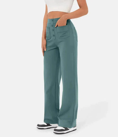 Hochtaillierte Weitbeinhose für elegante Anlässe