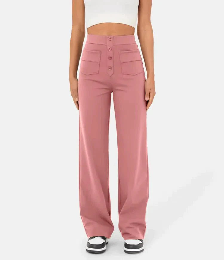 Hochtaillierte Weitbeinhose für elegante Anlässe