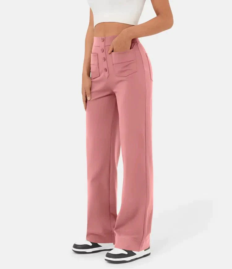 Hochtaillierte Weitbeinhose für elegante Anlässe