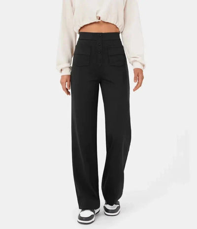 Hochtaillierte Weitbeinhose für elegante Anlässe