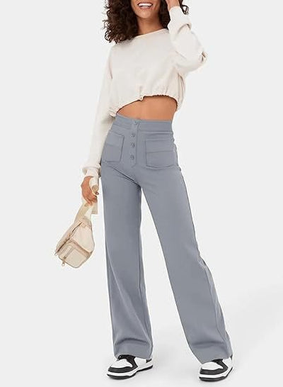 Hochtaillierte Weitbeinhose für elegante Anlässe