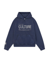 Hoodie Damen Oversize | Statement-Print & Praktische Fronttasche – Blau