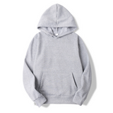 Hoodie Herren | Warm & Komfort-Fit mit Kängurutasche – Grau