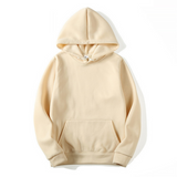 Hoodie Herren | Warm & Komfort-Fit mit Kängurutasche – Beige