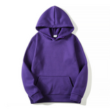 Hoodie Herren | Warm & Komfort-Fit mit Kängurutasche – Violett