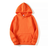 Hoodie Herren | Warm & Komfort-Fit mit Kängurutasche – Orange