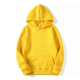 Hoodie Herren | Warm & Komfort-Fit mit Kängurutasche – Gelb