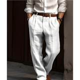 Hose Herren Elegant | Gerader Schnitt & Atmungsaktiver Komfort – Weiß