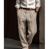 Hose Herren Elegant | Gerader Schnitt & Atmungsaktiver Komfort – Beige