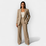 Hosenanzug Damen | Gerade Passform & Eleganter Auftritt – Beige