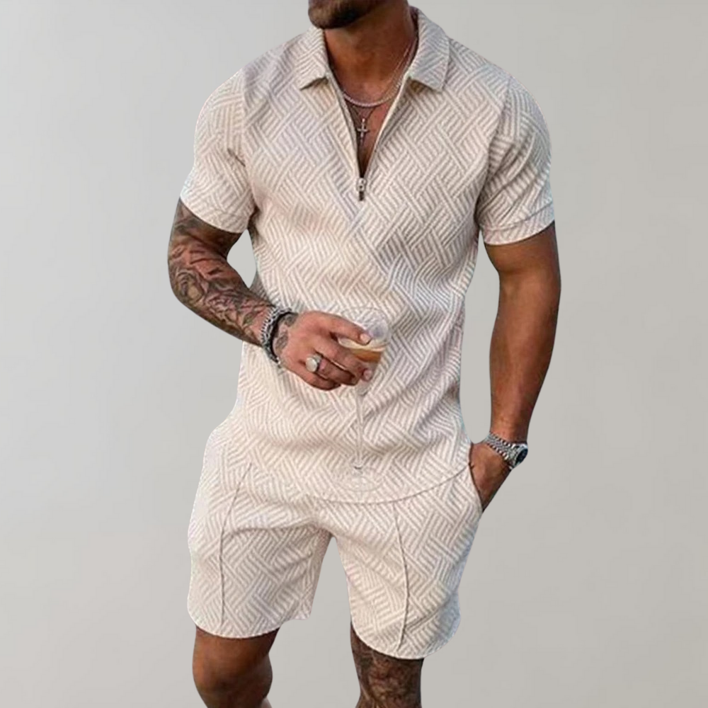 Herren Sommer Hemd Und Short Set | 2 Stück