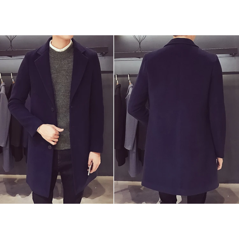 Eleganter Herren Mantel - Schlankes Design für Büro und Freizeit mit Klassischer Passform