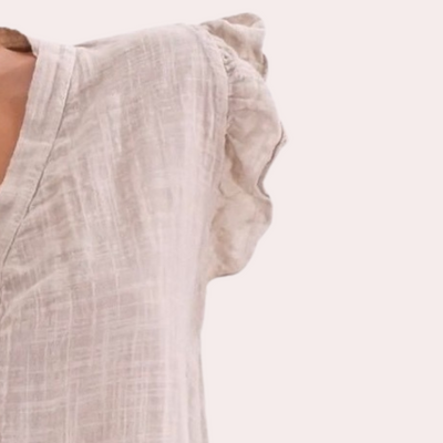 Moderne Damen Rüschenbluse aus luftigem Stoff