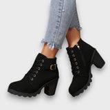 GULIA® – LEDERSTIEFELETTEN ⏐ PREMIUM-EDITION – Schwarz
