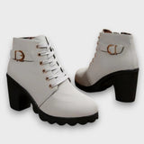 GULIA® – LEDERSTIEFELETTEN ⏐ PREMIUM-EDITION – Grau