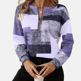 Sophie | Modisches Damen Sweatshirt im Vintage-Look – Lila
