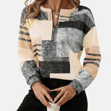Sophie | Modisches Damen Sweatshirt im Vintage-Look – Sand