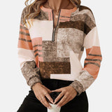 Sophie | Modisches Damen Sweatshirt im Vintage-Look – Braun