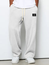 Herren Jogginghose Mit Lockerer Passform Und Seitentaschen – Bequeme Freizeithose – Weiß