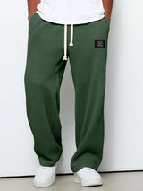 Herren Jogginghose Mit Lockerer Passform Und Seitentaschen – Bequeme Freizeithose – DunkelGrün