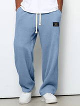 Herren Jogginghose Mit Lockerer Passform Und Seitentaschen – Bequeme Freizeithose – Himmelblau