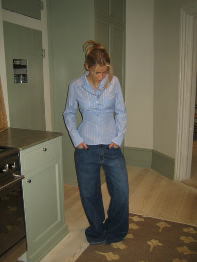 Aquila | Bügelfreie Bluse mit feinem Streifen