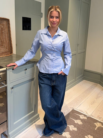 Aquila | Bügelfreie Bluse mit feinem Streifen