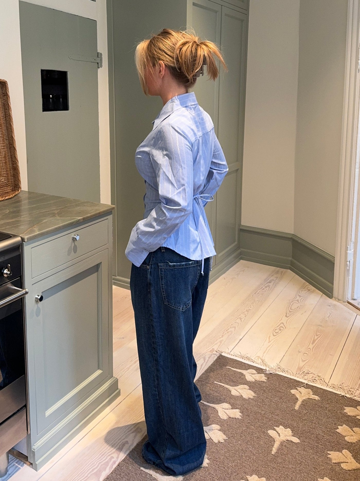 Aquila | Bügelfreie Bluse mit feinem Streifen