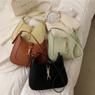 Vintage Schultertasche Damen – Vegan Leder & Retro Look