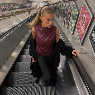 Meridith | Burgundy Top