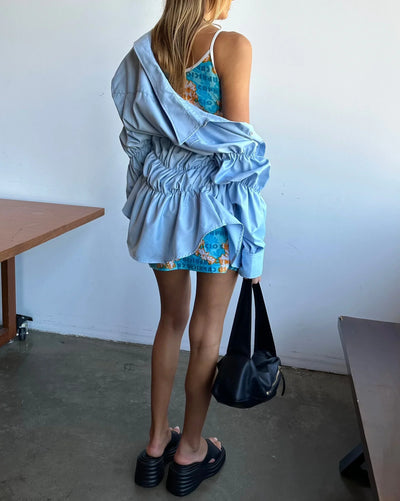 Raffinierte Bluse mit Raffung und Hemdkragen für Damen