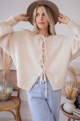Clara | Moderner Damen-Strickcardigan mit Stil – Beige