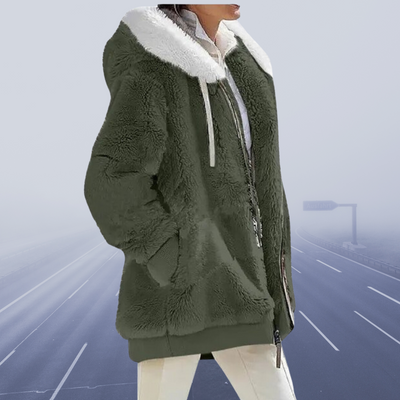 Damen Oversized Teddyjacke | Kuschelig & Warm | Wintermantel