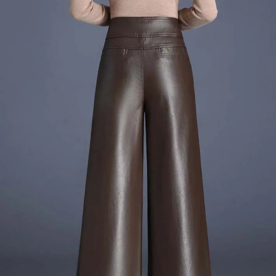 Damen Weite Lederhose in Premium Qualität
