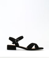 Abrielle - elegante Sandaletten mit niedrigem Absatz – Schwarz